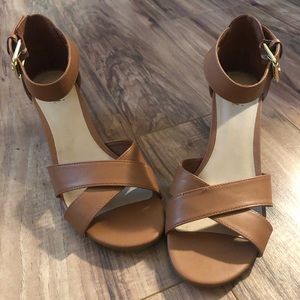 Strappy wedge sandals